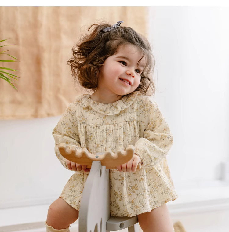 아기 소녀 꽃 드레스, 용수철 유기농 코튼 신생아 롬퍼 - Baby Clothing Organic 리뷰 및 가격