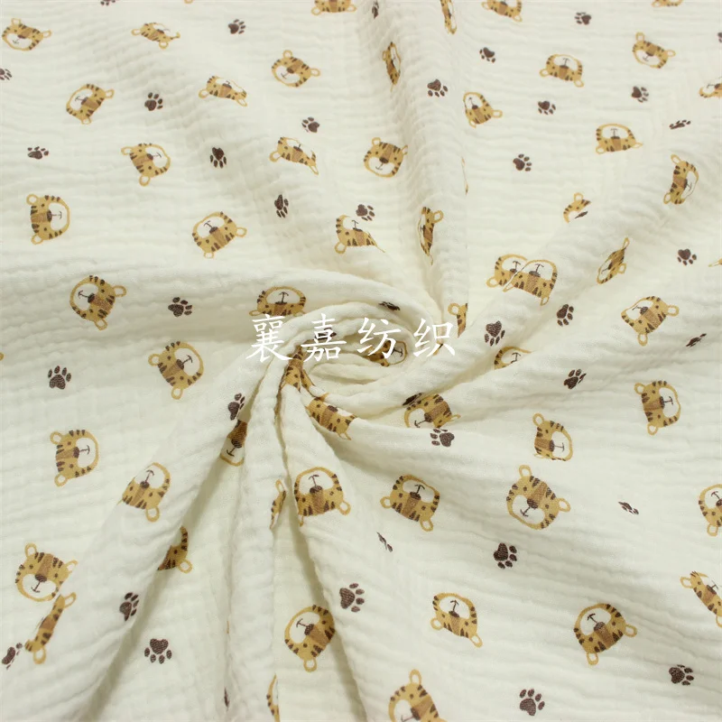100X135cm 아기 면화 거즈 크레페 호랑이 머리  - Baby Clothing Organic 리뷰 및 가격